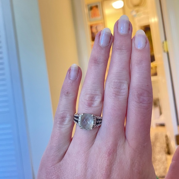 💯David Yurman Wheaton 10x8mm Prasiolite size 6 - Picture 7 of 16